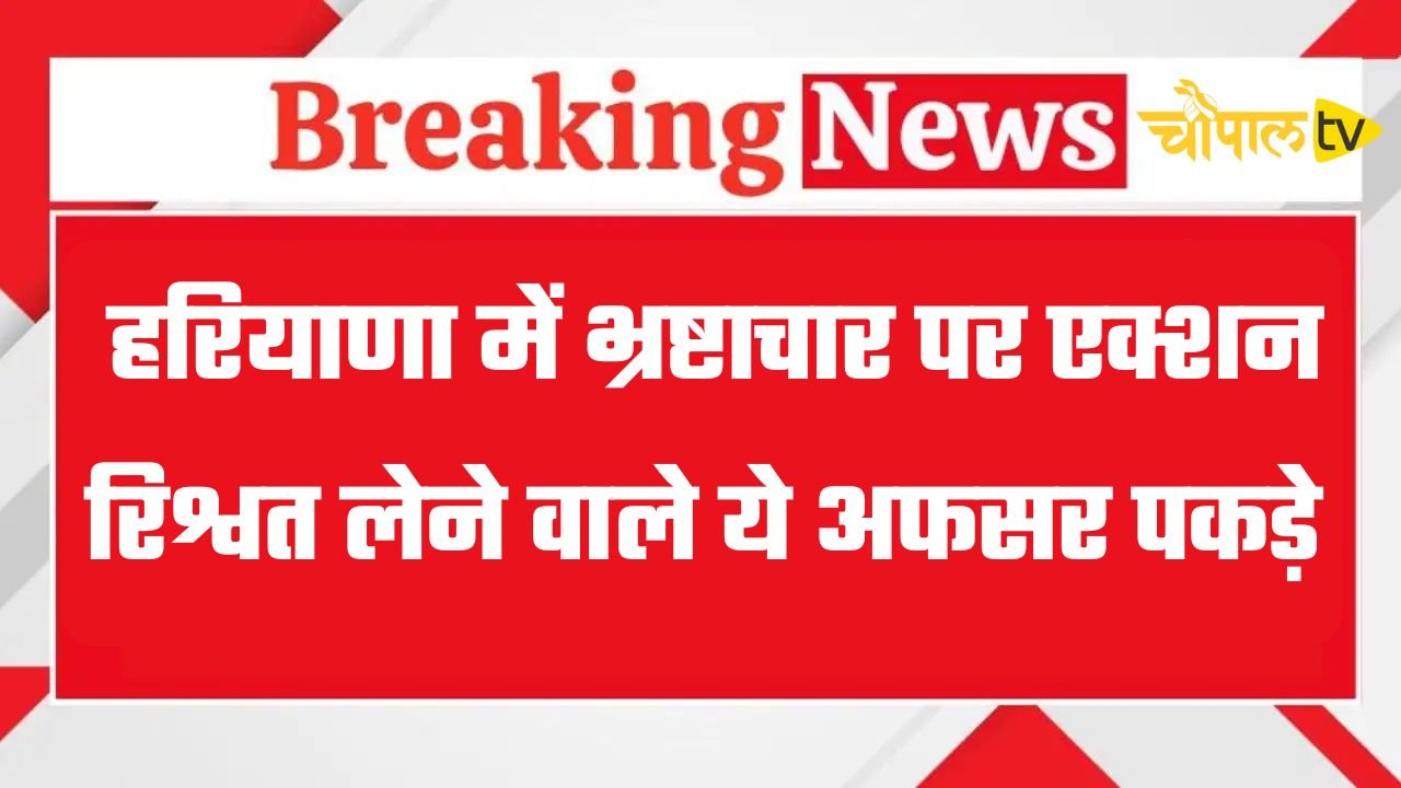 Haryana: हरियाणा में भ्रष्टाचार पर बड़ा एक्शन, रिश्वत लेने वाले ये अफसर पकड़े